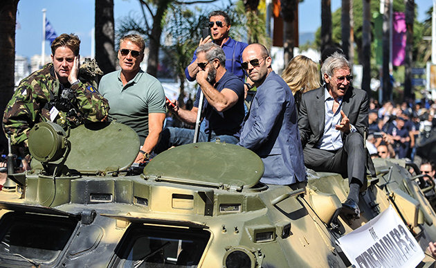 `The Expendables 3` Stars’ Perform Stunts On The Way To Cannes
