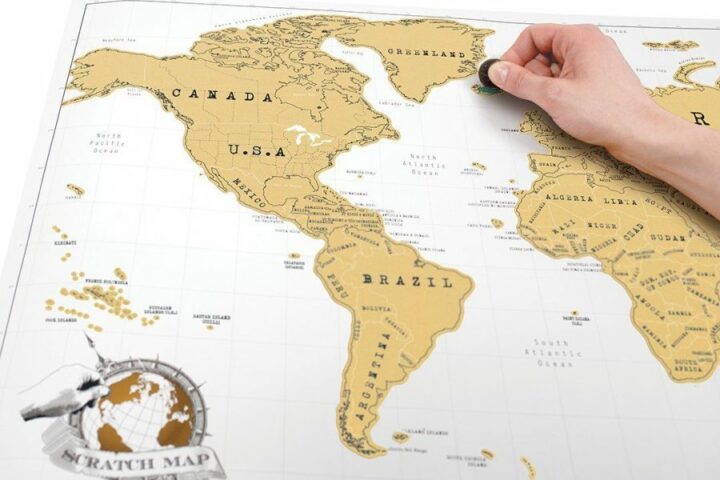 Make Your Guest Gasp With This Large Map Of The World